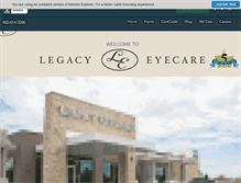 Tablet Screenshot of legacyeyecare.com